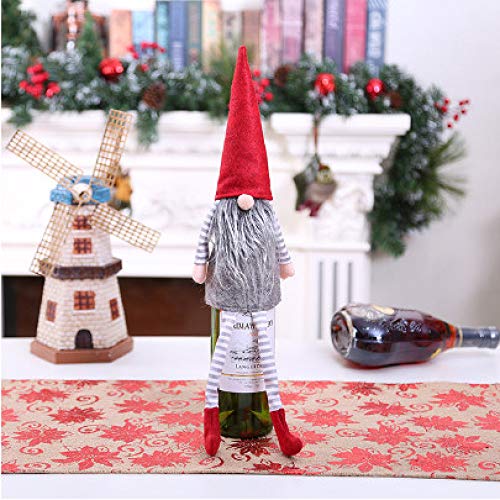 tytlsd Tapa Antipolvo De Botella De Vino De Santa Claus Cover