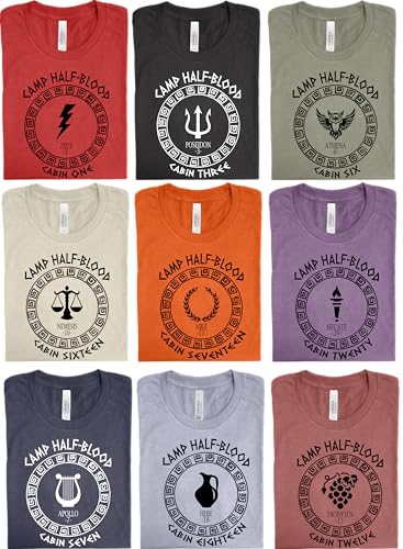 Camp Half Blood Shirt Personalized 20 Cabins Camp HalfBlood Tshirts Heroes Of Olympus Shirt Camp Jupiter Shirt Book Lover Gift Shirt