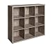ClosetMaid 1327 Decorative 9-Cube Storage Organizer, Weathered Gray