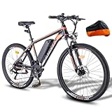 UK Legal 250W Electric Bike with Aircraft‑Grade Aluminium Construction- Features an aircraft‑grade aluminium alloy frame and chainring that are 30% lighter than standard iron models and engineered to resist rust Extended Range & Efficient Battery Per...