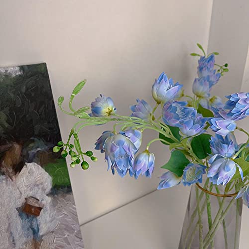 Apbeam Artificial Flowers, Flocked Anchovies, Fake Flowers, Silk Flowers, Home Decorations, Wedding Decorations, Artificial Lily Of The Valley, Artificial Bellflowers Purple #TOP2