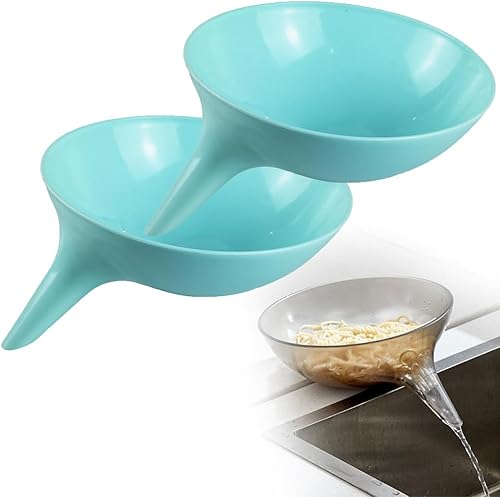 Cesta escurridora de alimentos de 2 piezas, cesta de drenaje para fregadero de cocina, cuenco multifuncional para frutas y verduras, escurridor de