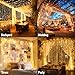 Dazzle Bright 300 LED Curtain Lights, Plug in Fairy Curtain Lights for Bedroom, Christmas Hanging String Lights Outdoor for Window Backdrop Wall Wedding Patio Indoor Dorm Party Decor, Warm White