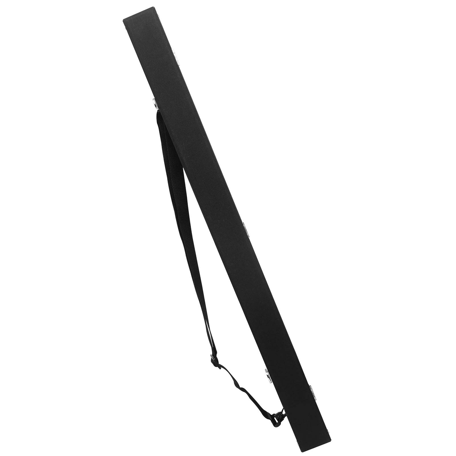 Universal Violin Viola Cello Bow Case, 4/4 czarna wyściełana ochrona z regulowanym paskiem na ramię i metalowymi narożnikami