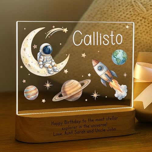Space Night Light for Kids | Personalized Baby Night Light