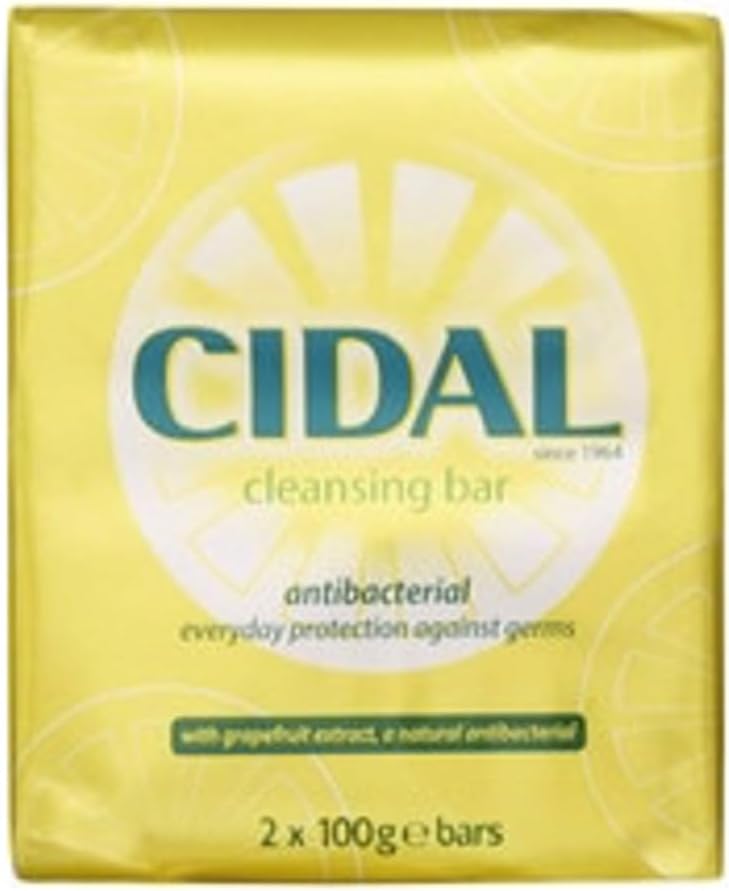 Cidal Antibacterial Soap with Grapefruit Extract - 2 Bars of 100 g