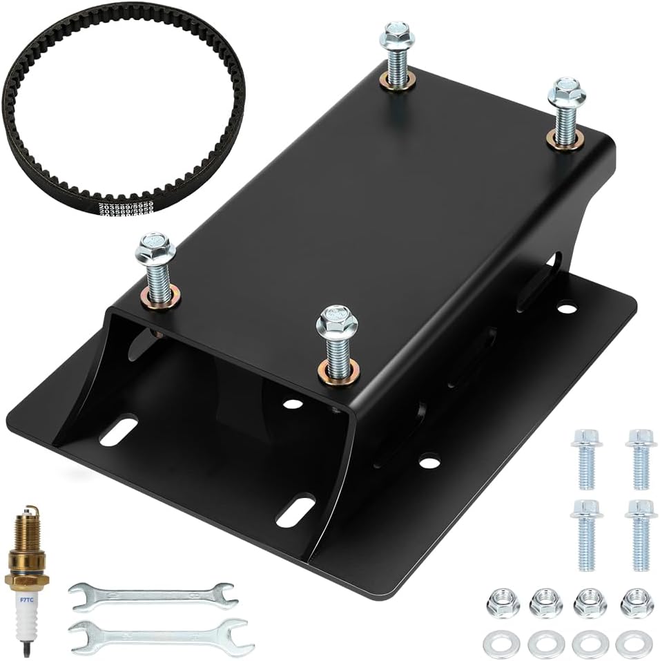 FVRITO Torque Converter Motor Engine Riser Plate for Predator 212cc 196cc 224cc Coleman CT200U BT200X Mini Bike 6.5hp OHV Clone Engine Tillotson Performance Parts