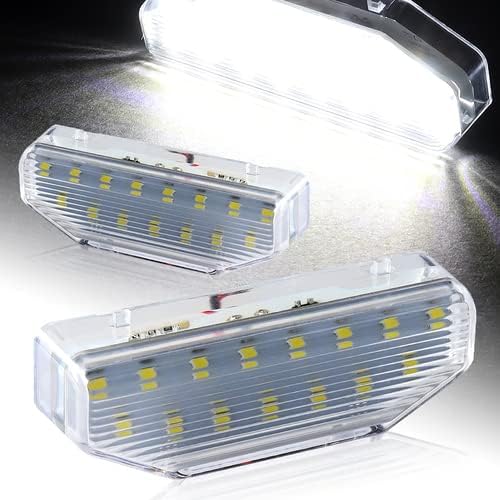 Pair 12V White SMD LED License Plate Light Compatible with 2004-2011 Mazda RX-8, 2005 2006 2007 2008 2009 2010