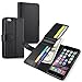 iPhone 6 Plus/ iPhone 6S Plus Case, Insten Stand Wallet Leather Case with Credit Card Slot compatible with Apple iPhone 6 Plus/ iPhone 6S Plus(5.5"), Black