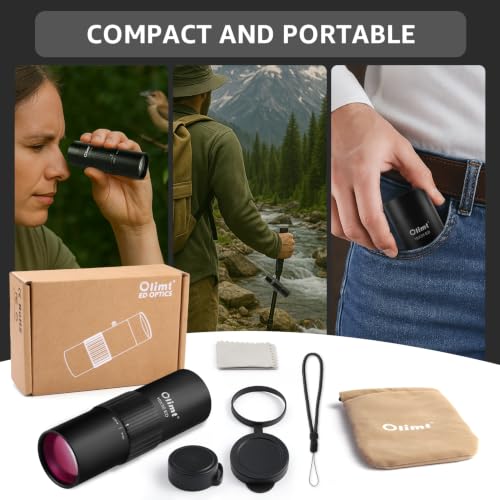 10x36 Monocular Telescope, Compact Handheld Mini Pocket Small Portable Size ED Lens Fully Multi-Coated HD BAK-4 Prism Optics Professional Waterproof Fogproof for Adults Hiking Bird Watching Travel - Image 8