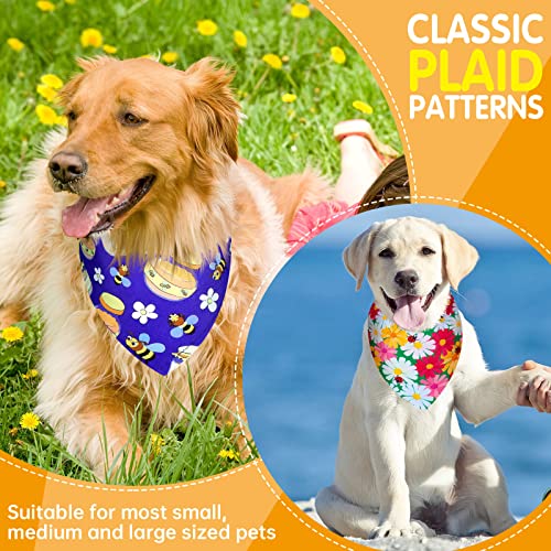 30 Pcs Sublimation Dog Plain Bandanas Bulk For Halloween Thanksgiving Christmas Heat Transfer Triangle Dog Bibs Scarf Washable Adjustable Bandana Accessories For Small Medium Large Pets (L) #TOP5