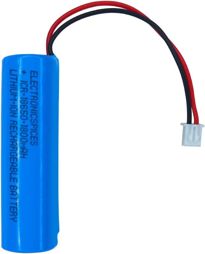 1800mAh Rechargeable Battery Lithium-ion with Wires and JST Connector Without BMS