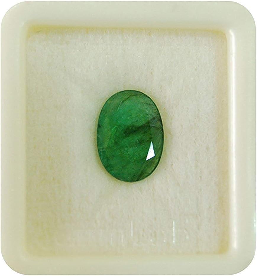 Green 6.25 Ratti Natural Emerald (Panna Stone) and Certified Precious Loose Gemstone, Natural Emerald Panna Loose Gemstone, Emerald, Natural Emerald Panna Loose Gemstone, Emerald