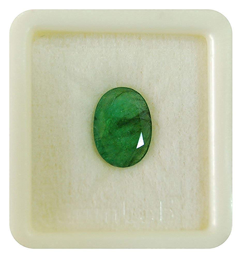 Green 6.25 Ratti Natural Emerald (Panna Stone) and Certified Precious Loose Gemstone, Natural Emerald Panna Loose Gemstone, Emerald, Natural Emerald Panna Loose Gemstone, Emerald