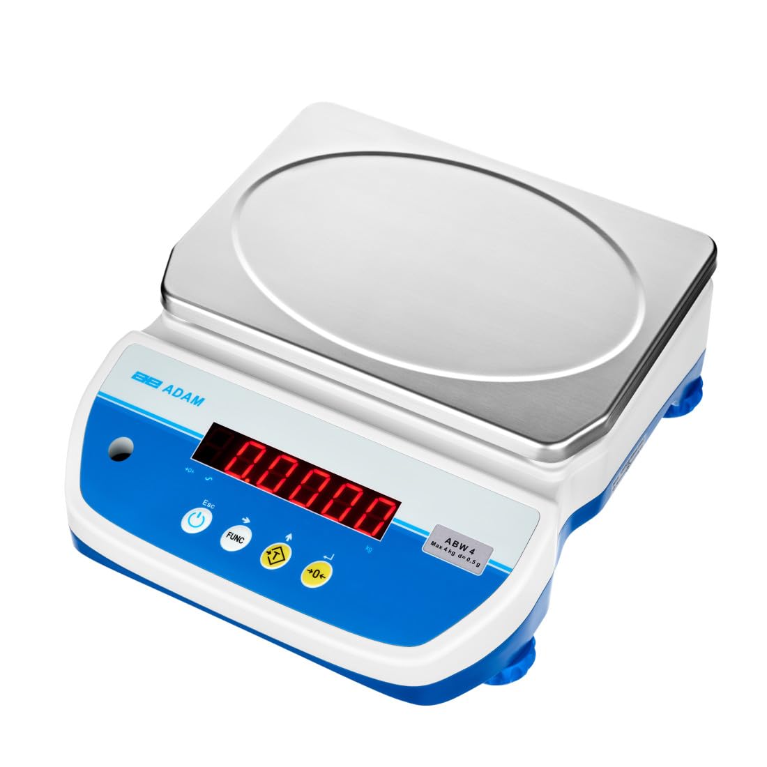 Adam Equipment-ABW 4-(9lb/4kg x 0.001lb/0.0005kg) Aqua Washdown Scales -Waterproof Scales IP67 NSF Scale Digital Bench Scale Food Grade Food Production Professional Kitchen Scale
