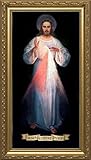 Original Vilnius Divine Mercy Framed Art Reproduction Print | Made in The USA (8x16)