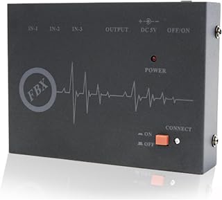 Anti-Howling Audio Processor Mini Feedback Suppressor 3-in 1-Out Microphone Feedback Frequency Shifter for Conference Room Recording Studio