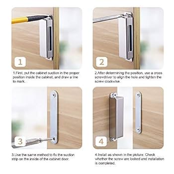 Onarway Magnetic Door Catch 40 Lbs Pull Strong Magnet Cabinet Latches Magnetic Hardware