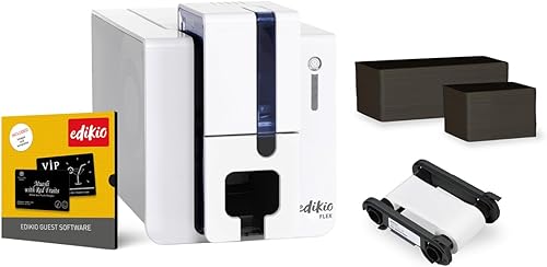 Guest Flex - Paquete de impresión de tarjetas, etiquetas de bufé duraderas, fáciles de limpiar, personalizables, impresión rápida, monocromática, de