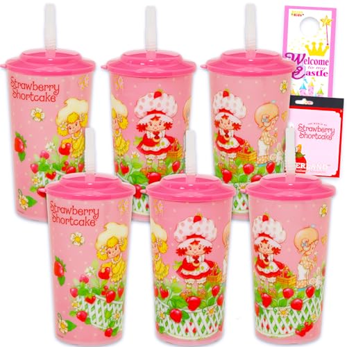 Strawberry Shortcake Kids 16 Oz Reusable Cups -Party Favor 6