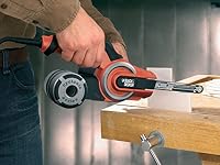 BLACK+DECKER Bandschleifer KA902EK-QS – für Holz, Metall, Stein, mit Absaugvorrichtung, ideal für schwer zugängliche Stellen – Ansicht 4