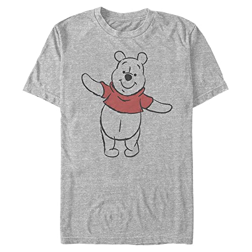 T-Shirt Winnie l'ourson Disney Croquis de Base, 4XL Grand Taille Tall Homme coloris Athletic chiné
