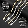 Rajputana 925 Silver Chain Necklace For Men 3mm Cuban Link Chain For Men Boy Sterling Silver Men'S Chains Necklaces Sturdy Curb Chains Jewelry Gifts 16 Inch #4