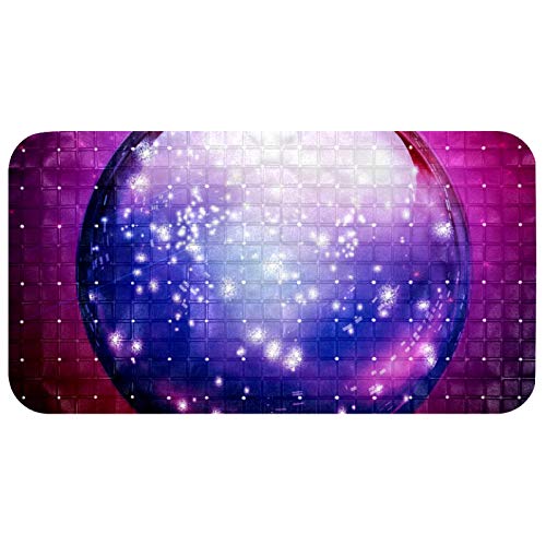 Alfombrilla para baño Bennigiry de 37,5 x 68,5 cm con diseño de bola de luz no tóxica 2