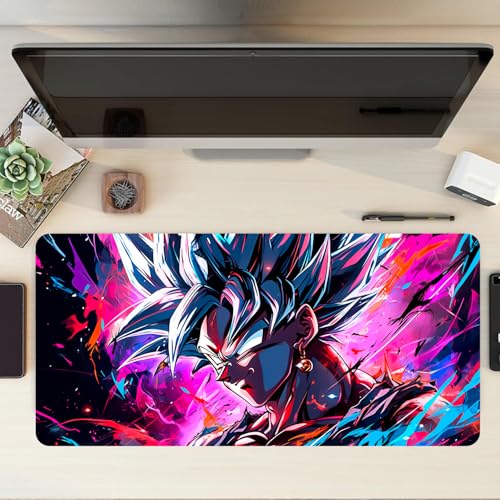 JIGARI Extended Anime Large Mouse Pad (11 x 23 Inch) | Gaming Mousepad for Laptop, Desktop & Keyboard | Smooth Surface | Anti-Slip Rubber Base (Ultra Instinc Goku (P14))