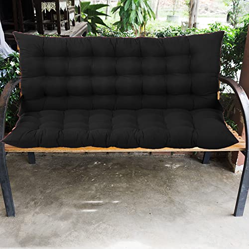Rattan Schaukelbank mit Rückenlehne, 23-Sitzer, Gartenkissen für...