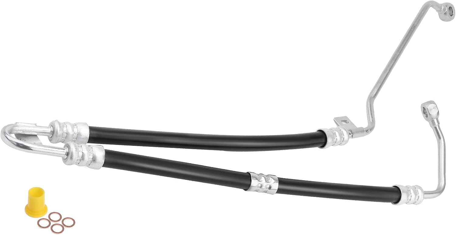 A-Premium Power Steering Pressure Hose Line Assembly Compatible with BMW E53 Series X5 2000 2001 2002, Reservoir to Pump