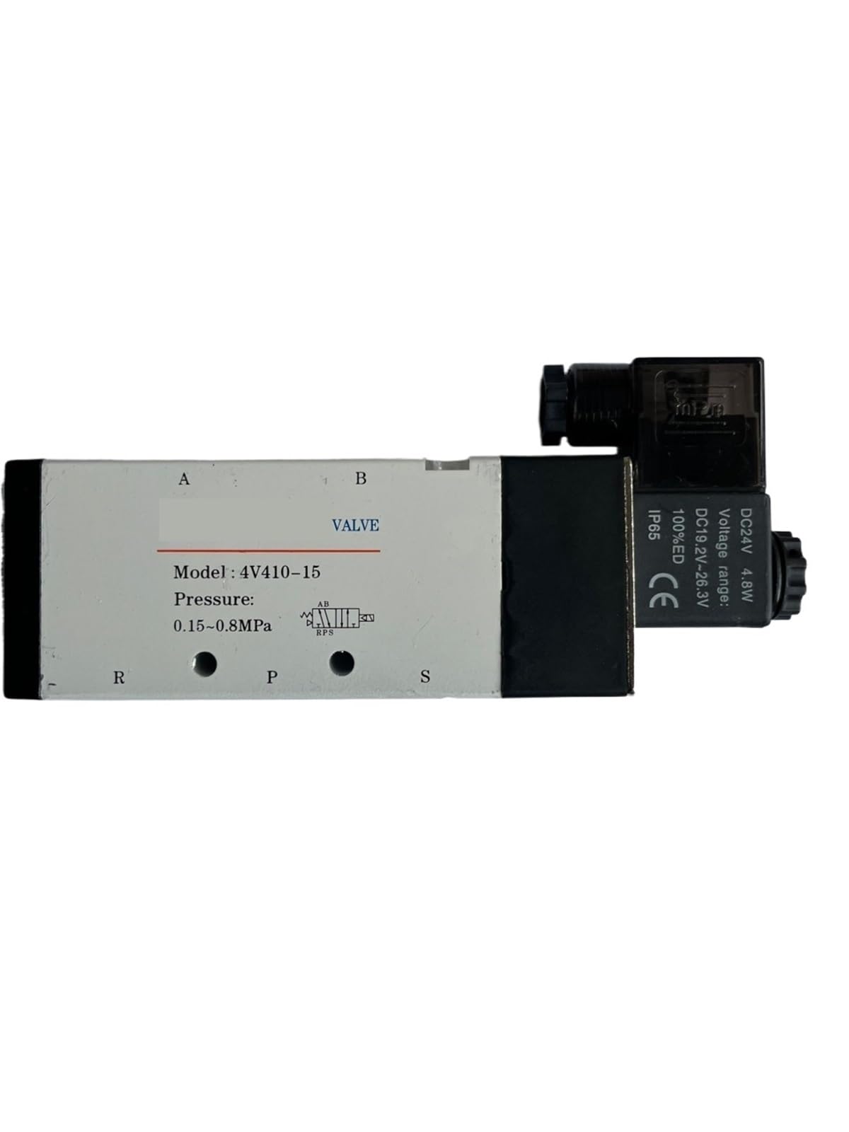 Vanne pneumatique 4V410-15 1/2'' BSPT 5 ports 2 positions distributeur 12V