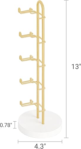Miniatura 7 de Mkono Organizador de Gafas de Sol Soporte para Gafas Estante de Almacenamiento de Gafas de Sol Perchero para Anteojos Marco de Metal con Base de