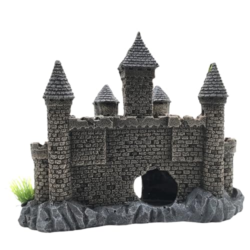 M2cbridge Aquarium Decor Castle Shipwreck Ornament Underwater Landscape(Mountain Castle) - Image 6