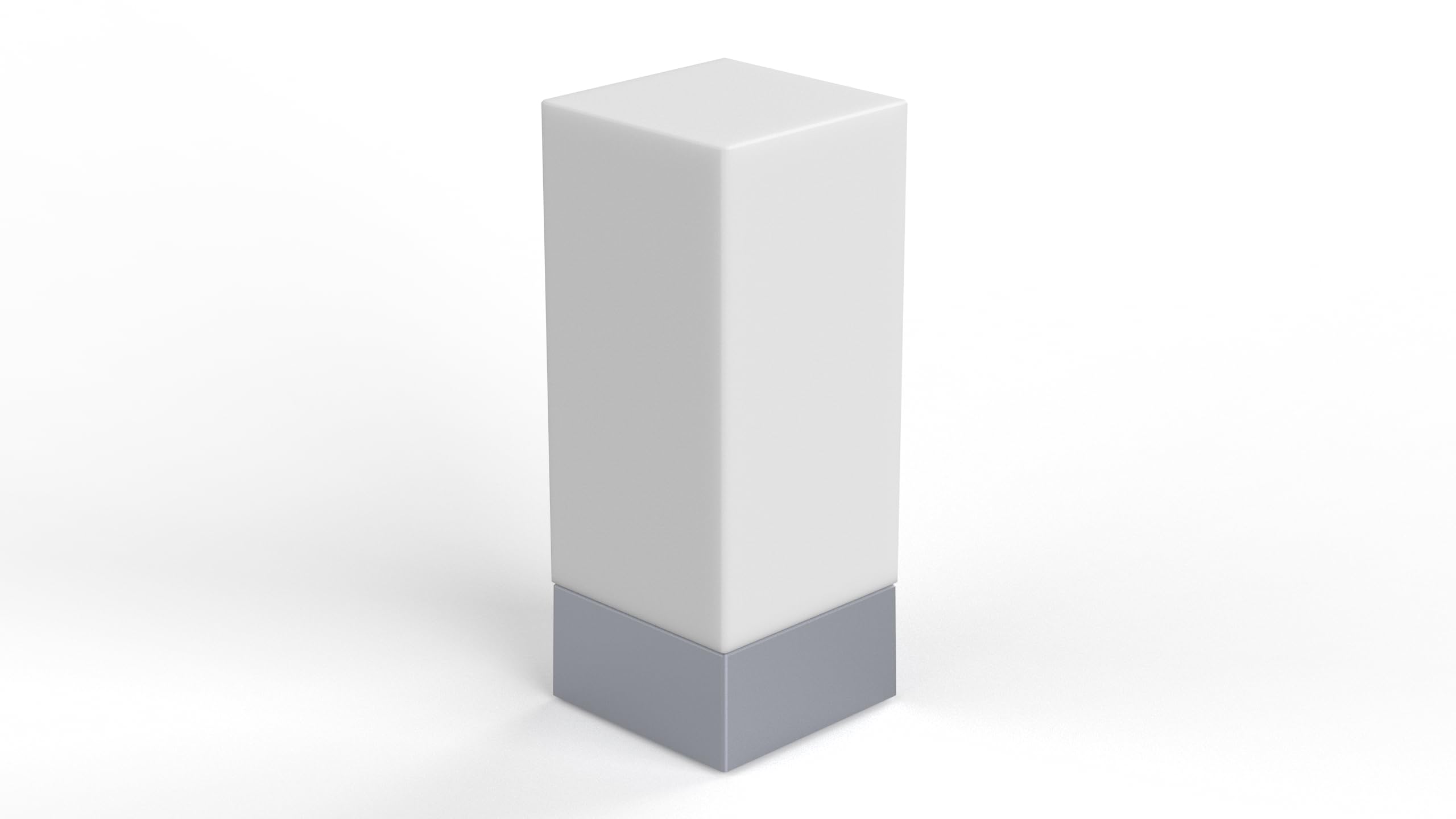 Enlighten Shabbos Lamp, Kosher lamp for Shabbat & Yom Tov, Silver Table Lamps and Nightlight for Bedroom Living Room, LED Dimmable Square Table lamp, (10W Eqv 75W, 730LM, 3500K,)