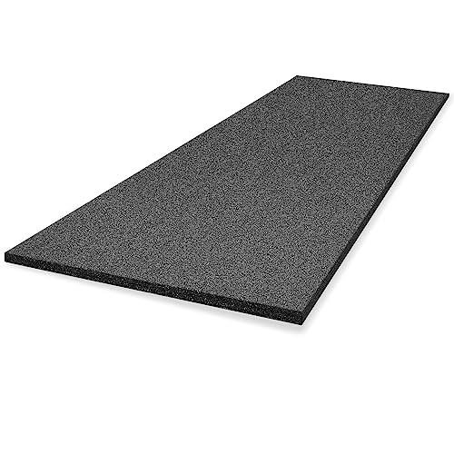 Ramede Customizable Polyethylene Foam Sheet 54 x 16 x 0.5 Inch Black Foam Insert Pad Cushion for Gun Packing Case Crafts Transport Toolbox Storage Organization DIY Projects(1 Piece)