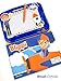 Blippi Read & Doodle - Learning resources for kids, a magnetic drawing pad, an easy-to-use pen, 22-page board book for reading and drawing