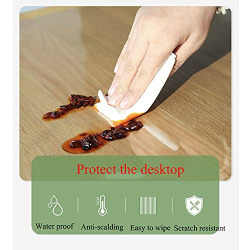 Protecteur de nappe de table à manger anti-rayure et imperméable 2 mm