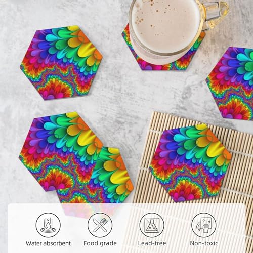 Dessous de verre en céramique avec support cadeau décoration de mariage