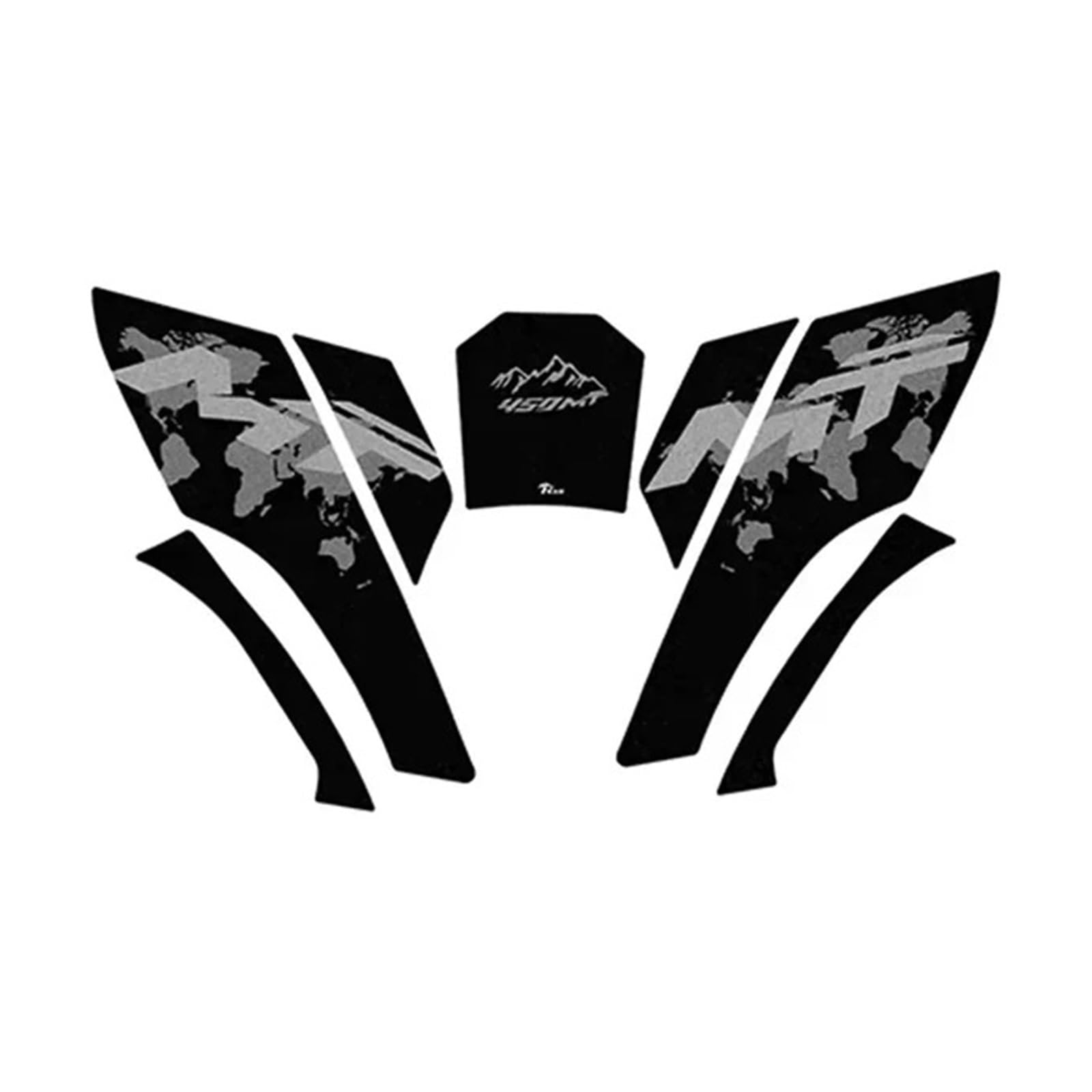 Motorcycle Side Stickers Fuel Tank Decal for CFMOTO 450 MT 450mt Tank Pad Protector Knee Pad Grip Pad Grips Stickers Tank Fuel Tanks Pads