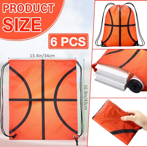 Talltalk 12 Pcs Basketball Party Favors 24 oz Basketball Water Bottle Gift for Team with Drawstring Bag Tumbler Cup Sports Themed Accessories for Event Gift Supplies - Image 3