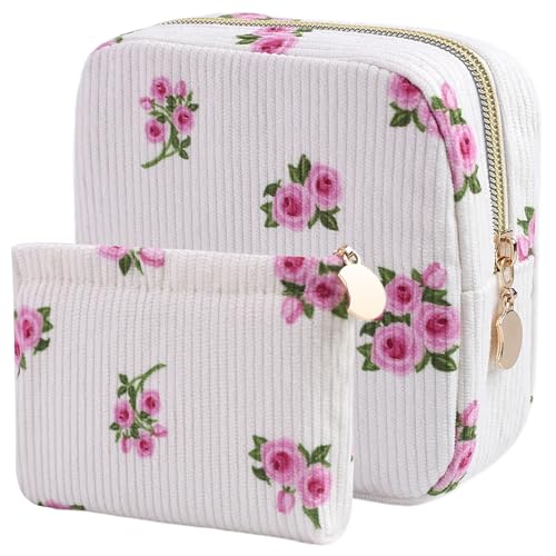 Image of 2-Pack Period Bag for Women Girls, Portable Corduroy Sanitary Napkin Storage Bag Period Pouch Small Discreet Menstrual Pouch, Sanitary Pads Bag Period Kits Tampons Holder for First Period