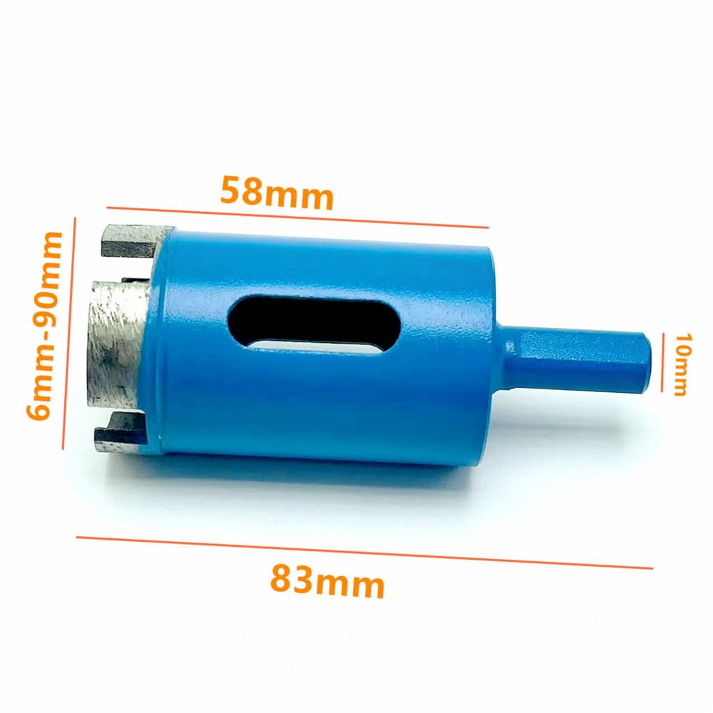 6-75mm Utensili per aprire fori in marmo Punte diamantate Punta per sega a tazza Punta da trapano per mattoni di granito Utensili per perforazione di pietra per calcestruzzo ceramico,35mm