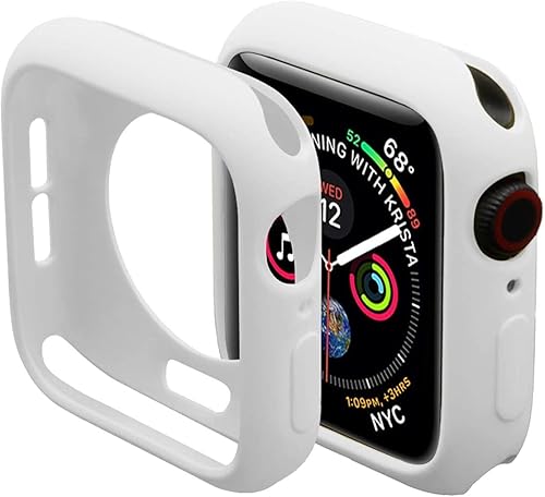 Miimall Funda compatible con Apple Watch de 1.77 pulgadas, funda delgada de poliuretano termoplástico antiarañazos, funda protectora para Apple