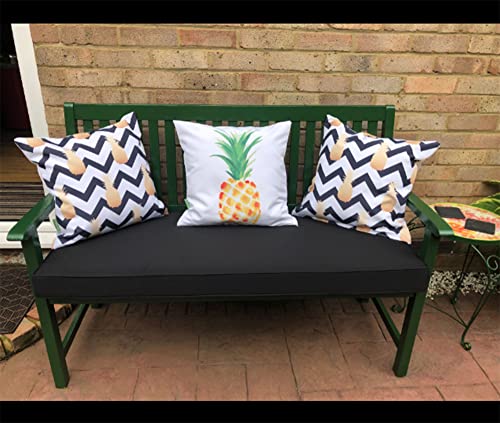 Coussin de banc de jardin imperméable lavable avec attaches pour éviter les glissements - 7