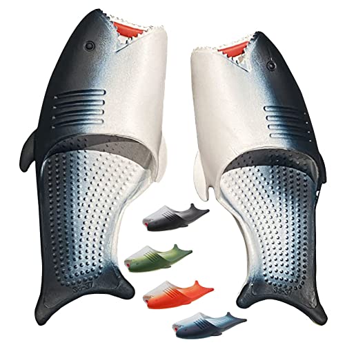 Fish Slippers Shark Slides Fish Sandals EVA Non-Slip Open Toe Shower Beach& Bathroom Unisex Shoes