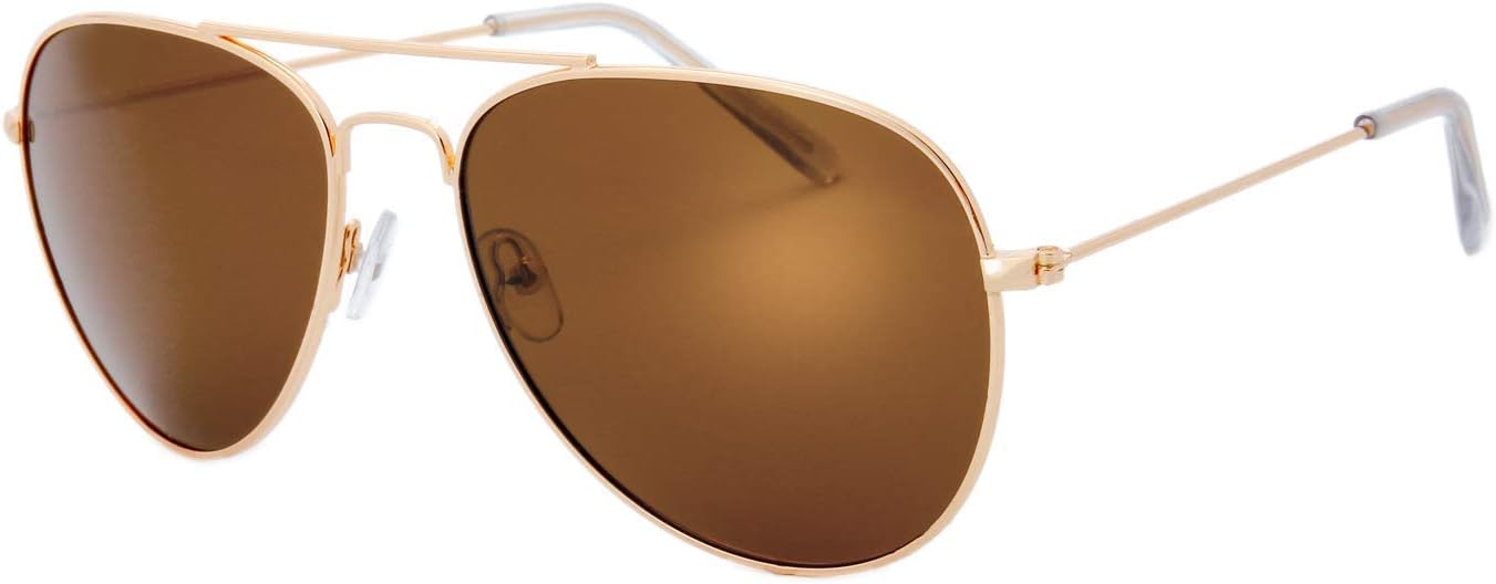 The Fresh Classic Metal Frame Polarized Lens Aviator Sunglasses with Gift Box