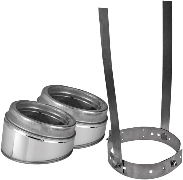 Selkirk 6 in. Dia. x 6 in. Dia. Adjustable 30 deg. Stainless Steel Elbow Kit