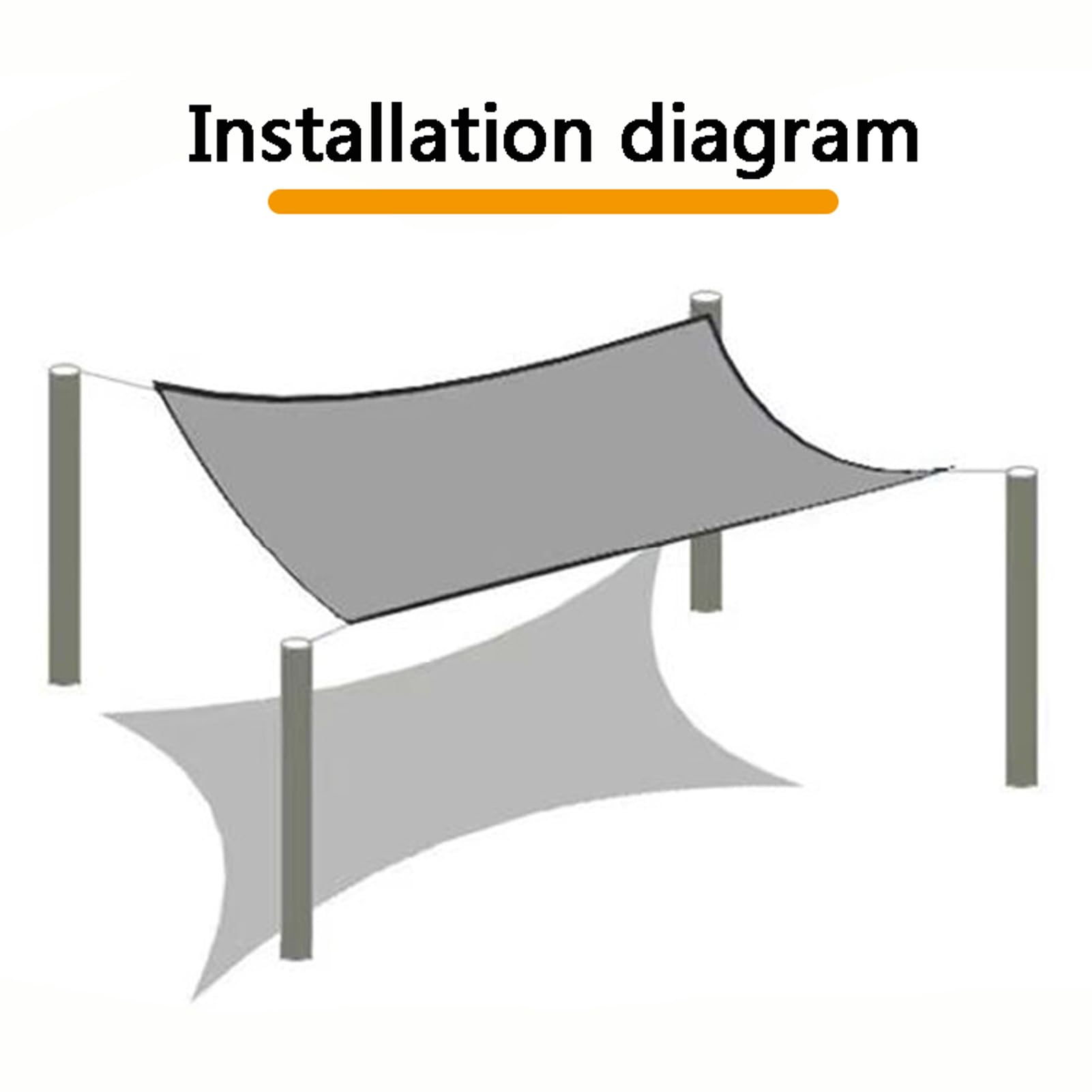 Malla de sombreo para Invernadero de 8x8 m, Lona de HDPE con Ojales Reforzados. Proporciona un 75% de Sombra para refrescar Patios. Ideal para perreras, gallineros y Plantas.