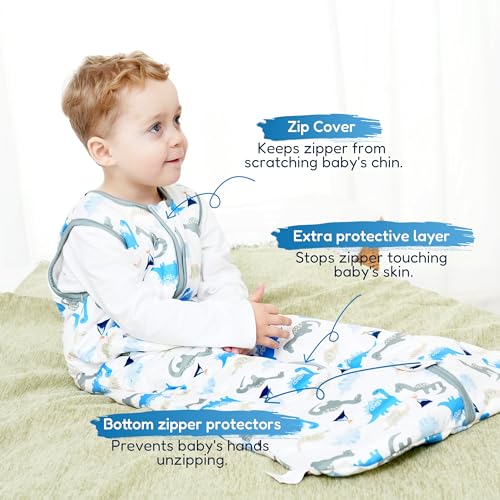 Image of TotAha Toddler Sleep Sack 1.0 TOG for 2T-3T-4T, Premium Soft Wearable Blanket Baby Sleeping Bag with 2-way Safe Zipper for Girl Boy